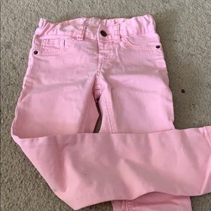 Pink skinny jeans
